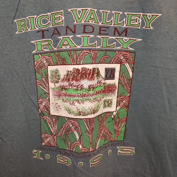 Vintage Bicycle Shirt XL Road Bike Cycle Rally 90s Mountain Biking Gorpcore Art - Picture 2 of 9